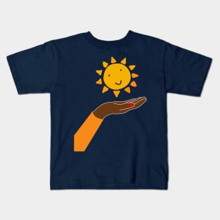 Hand and sun Kids T-Shirt